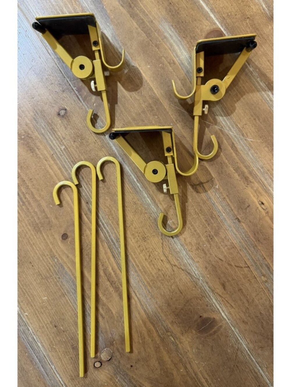 3 ~ Christmas Garland, Stocking Hanger Adjustable Metal Fireplace Non-slip